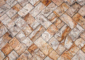 Pavement with stone tiles - texture