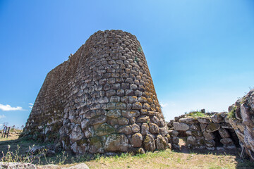The nuraghe, ancient megalithic edifice found in Sardinia. Italy
