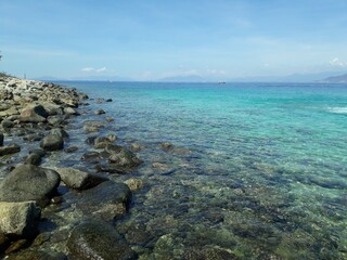 rocks in the sea