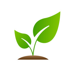 Eco-Friendly Icon. Ecology green icon, logo. Vector illustration Isolated on a white background EPS 10