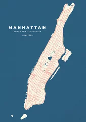 Fototapeten Manhattan map vector poster flyer © PanzaDesign