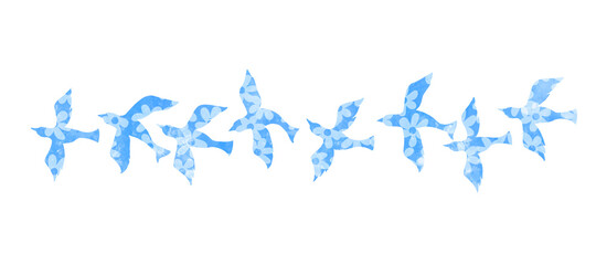 小鳥をモチーフにしたパーツ素材