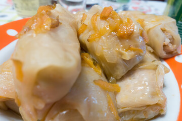 fresh homemade cabbage rolls