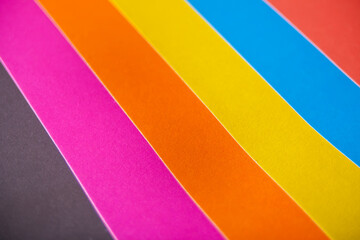 Abstract background with colored of six paper.