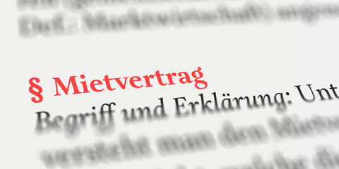 Mietvertrag rechtlich erklärt