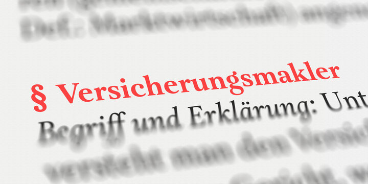 Versicherungsmakler rechtlich erkl&auml;rt