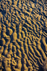 sand patterns on the beach