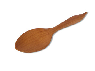 Wooden spoon ,Kitchen utensils, isolated on white background.