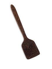 Wooden spatula ,Kitchen utensils Isolated on white background.