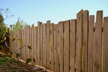 old wooden fence