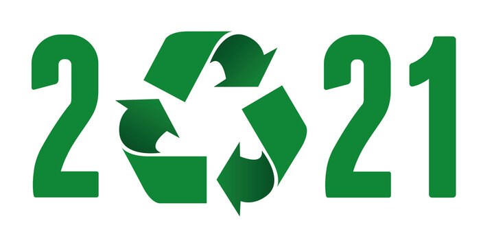 Carte de vœux pédagogique 2021 pour la protection de la planète et de l’environnement, rappelant l’importance de trier ses déchets pour les recycler.