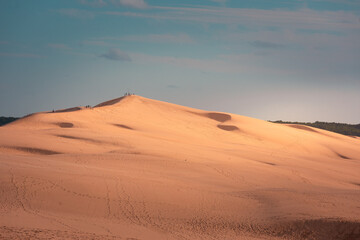 Fototapeta na wymiar The great Dune of Pilat, highest dune of Europe at Arcachon, Aquitanie, France.
