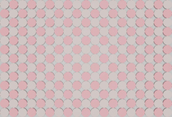 Abstract 3d illustration in light color with horizontal plane circle Geometric template for your business design Spherical background