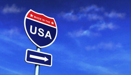 American road sign 