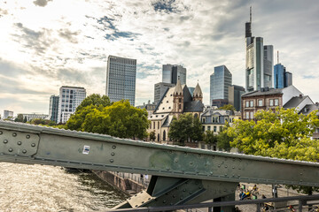 Obraz premium Frankfurt / Main, Germany - September 03rd 2020: A german photographer visiting the 