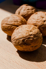 Macro photography with walnuts