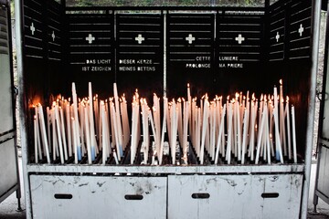 A view of Lourdes in France