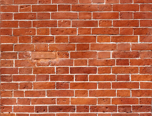 Old restored red and brown brick wall