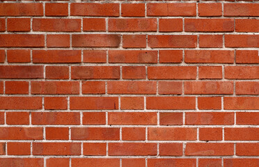 Red brick wall texture for background. New red and brown brick wall