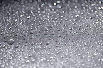 Water drop,Bokeh winter background
