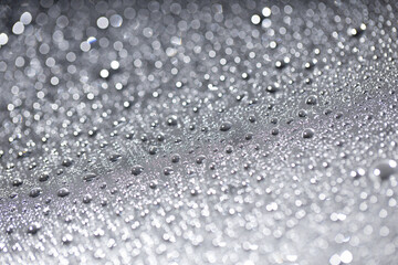 Water drop,Bokeh winter background