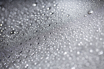 Water drop,Bokeh winter background