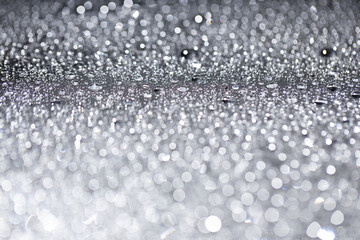 Water drop,Bokeh winter background