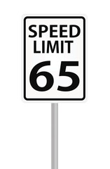 Speed limit sign. vector illustration