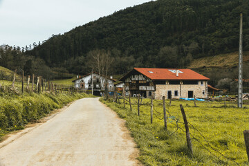 Oma village in Kortezubi in Basque country, Spain