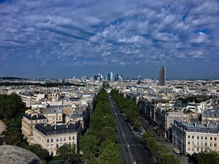 Fototapeta na wymiar An aerial view of paris