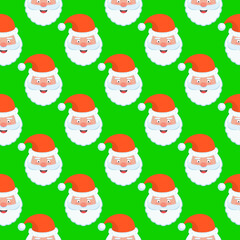 Christmas and new year seamless pattern. Flat vector illustration.