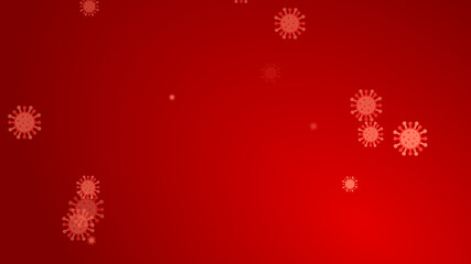 Coronavirus red pattern banner background. Abstract healthcare Illustrations concept COVID-19.