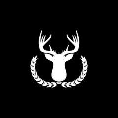 Hunting trophy icon isolated on dark background