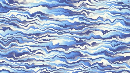 Fototapeta premium Abstract fractal pattern. Wavy blur background Horizontal background with aspect ratio 16 : 9