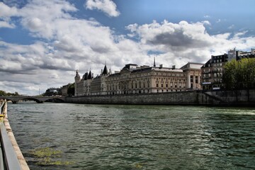 Fototapeta na wymiar A view of the River Seine in Paris