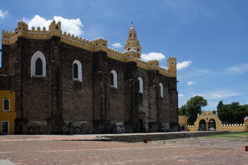 Fototapeta na wymiar Convent of San Gabriel Arcángel is one of the oldest temples