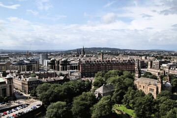 Fototapeta na wymiar A Panoramic view of Edinburgh