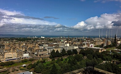 A Panoramic view of Edinburgh