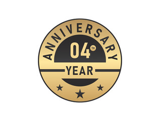 04 years anniversary image vector logotype 