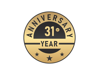 31 years anniversary image vector logotype 