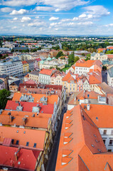 Obraz premium Hradec Kralove, The Czech republic: View on Great Square of Hradec Kralove from White Tower.