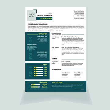 Professional UI UX Designer Resume Design