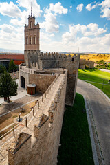 Avila, Castile and Leon, Spain. Medieval Avila Castle from inside.