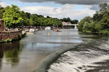 A view of the river dee at Chester