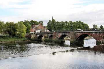 Obraz premium A view of the river dee at Chester
