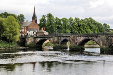 Fototapeta na wymiar A view of the river dee at Chester