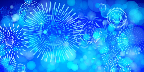 Vector illustration of a festive golden fireworks display for celebration.