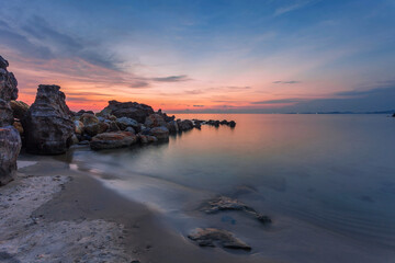  beach at sunset landscape