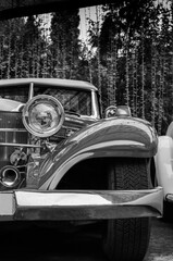 vintage car headlight