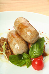braised cabbage and sausage